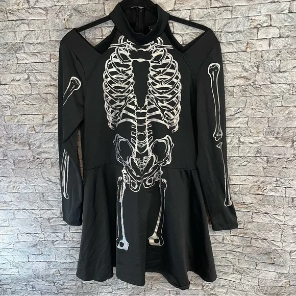 modern hero | Dresses | Modern Hero Skeleton Bodycon Flowy Long Sleeve Dress | Poshmark modern hero | Dresses | Modern Hero Skeleton Bodycon Flowy Long Sleeve Dress | Poshmark